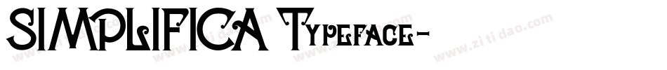 SIMPLIFICA Typeface字体转换